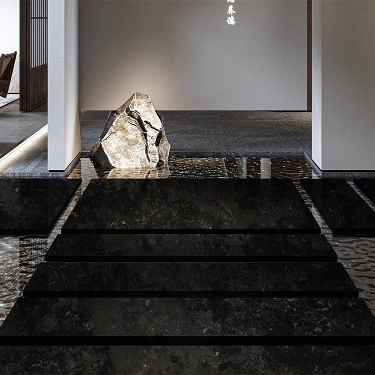 # Calacatta black Quartzite stair